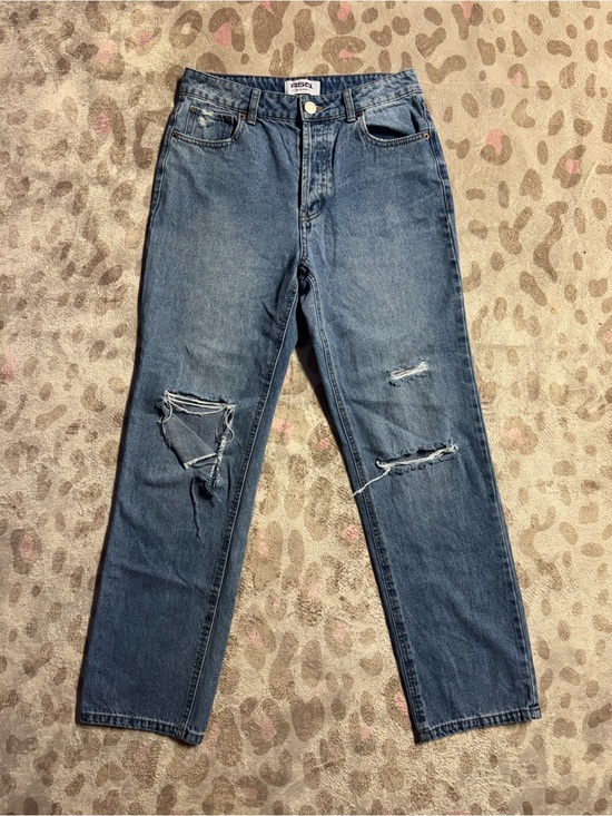 RSQ Denim - RSQ Woman’s Blue Relaxed Ripped Jeans